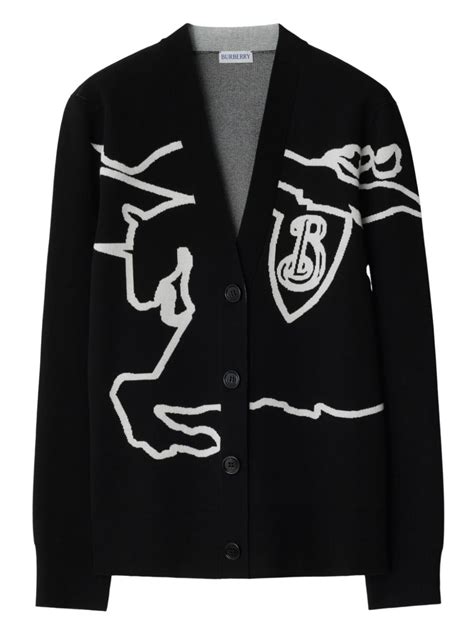 burberry cardigan sale|burberry equestrian cardigan.